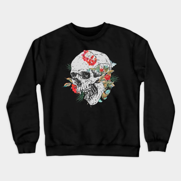 Bones And Botany Retro Look Crewneck Sweatshirt by NICHE&NICHE